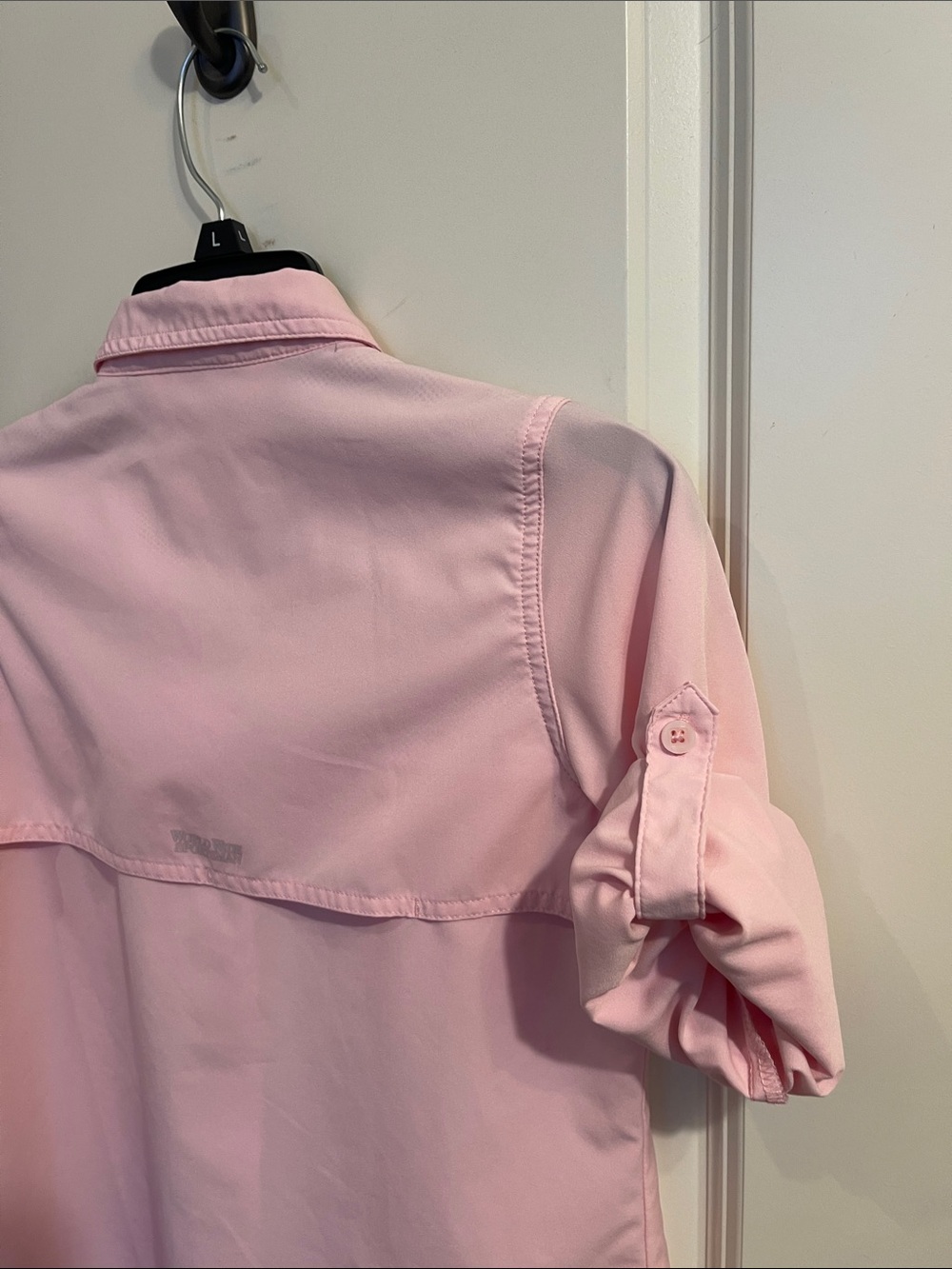 Girls' Light Pink Button-Front Shirt by Bass Pro Shop - Picture 5 of 8